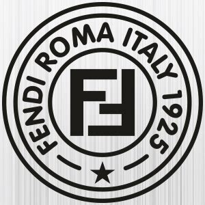 fendi roma italy 1925 logo transparent|fendi svg.